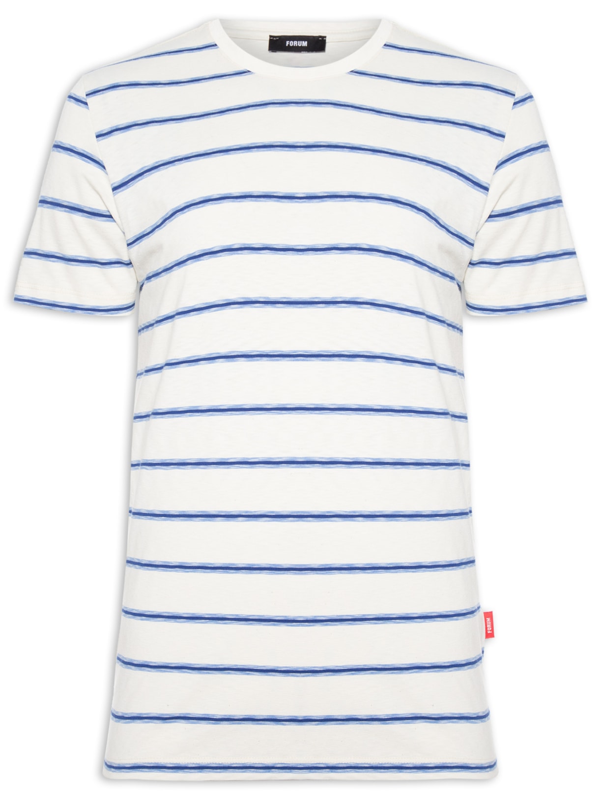 Camiseta Masculina Listrada - Off White