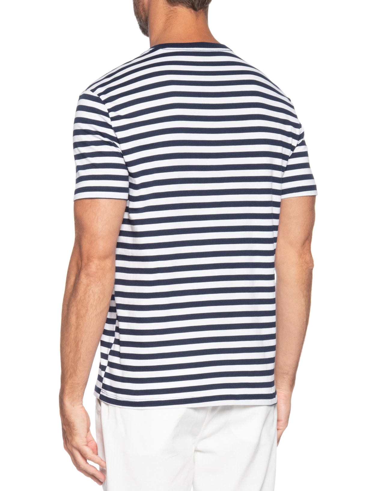 Camiseta Masculina Listrado Azul Calvin Klein Jeans