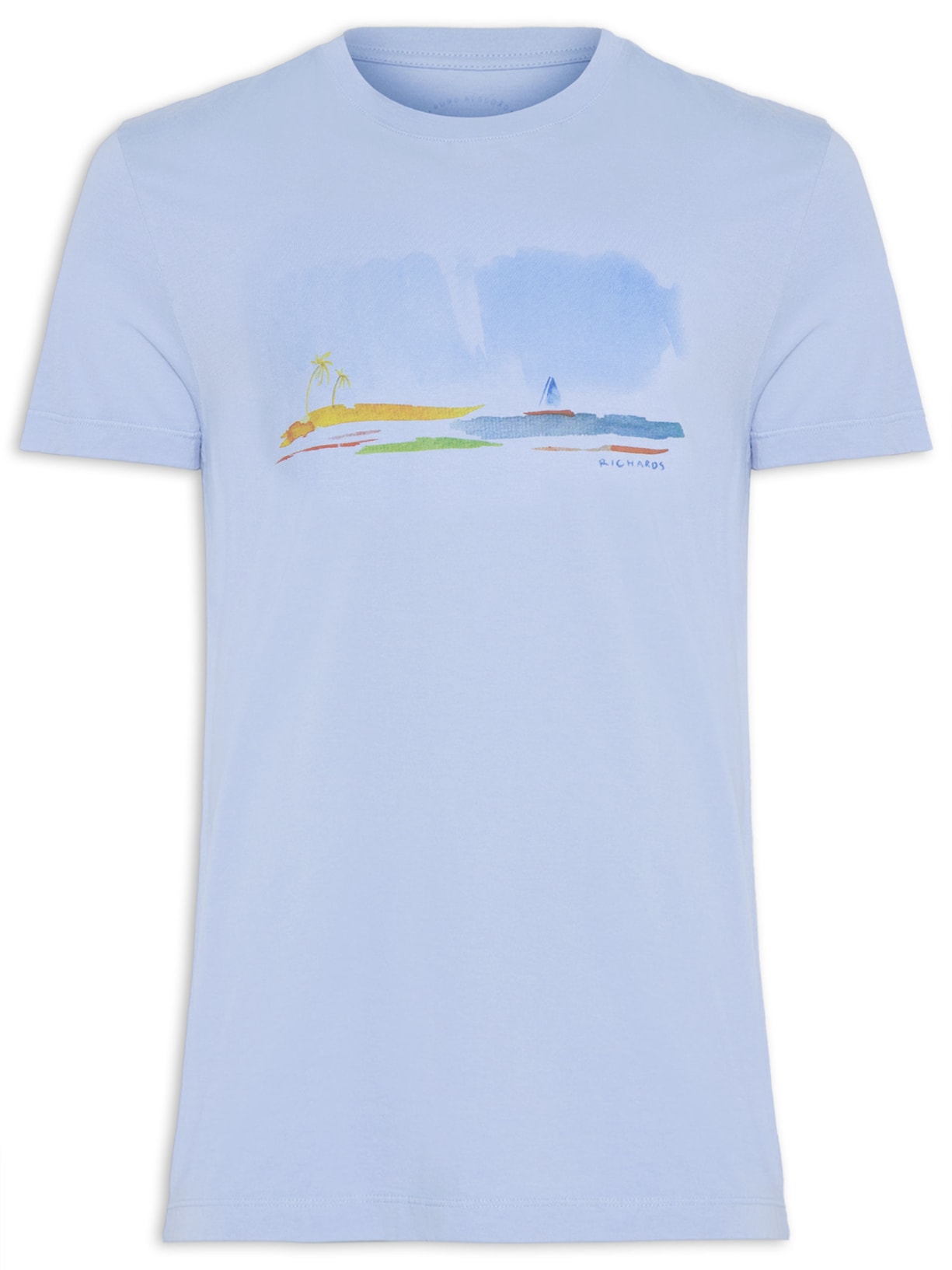 Camiseta Masculina Little Boat - Azul