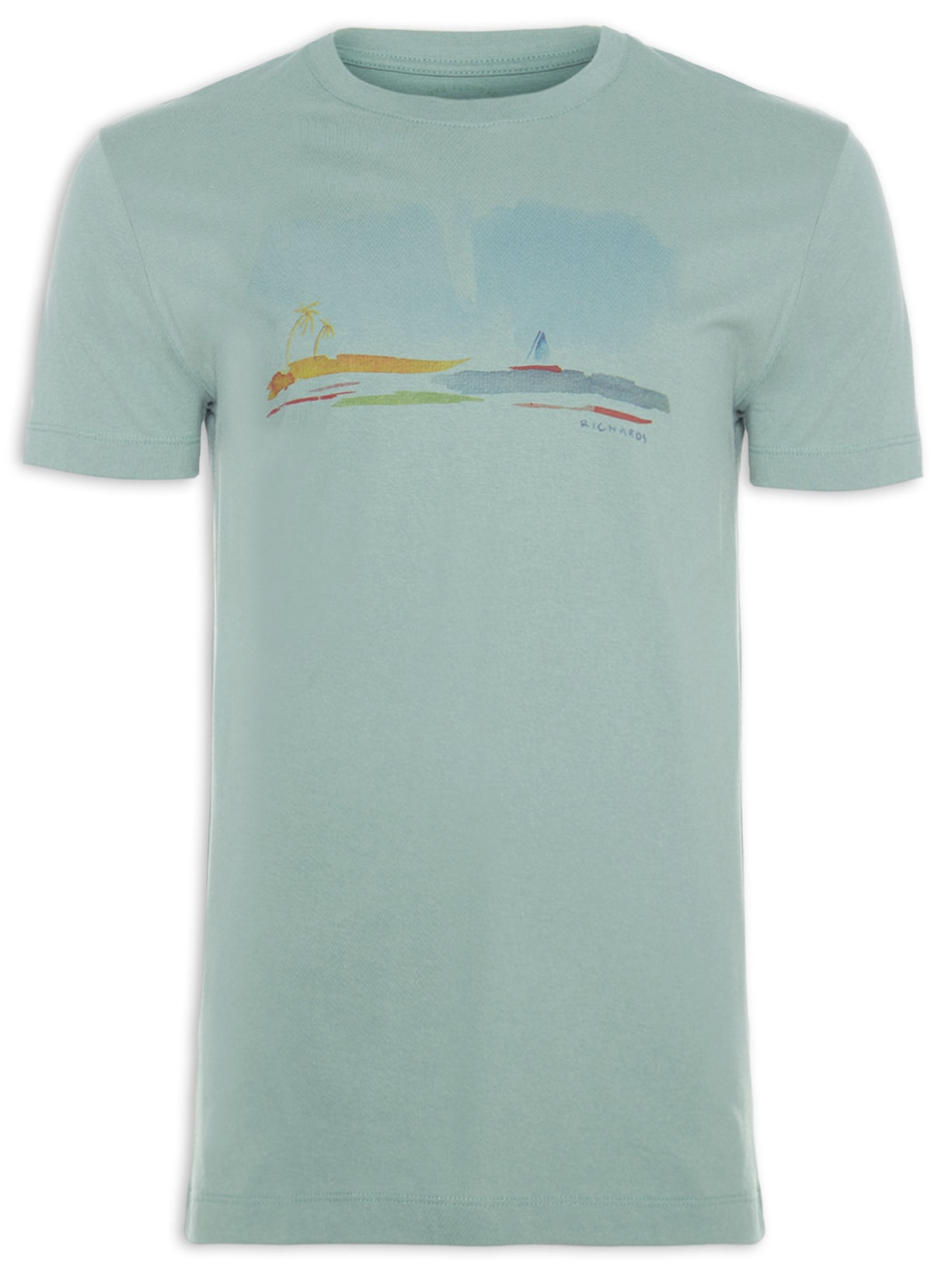 Camiseta Masculina Little Boat - Verde