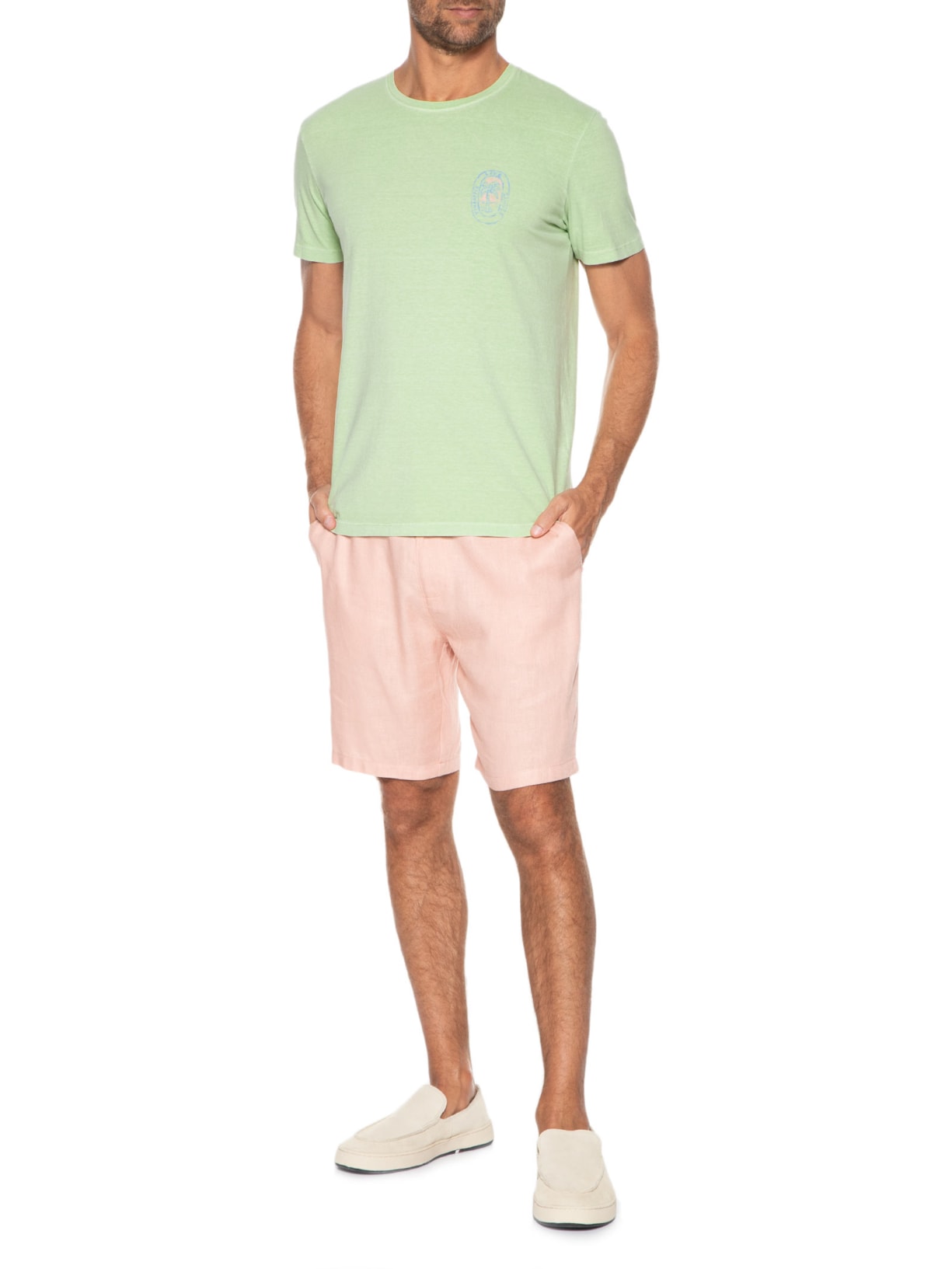 Camiseta Masculina Live Simple Verde Pineapple