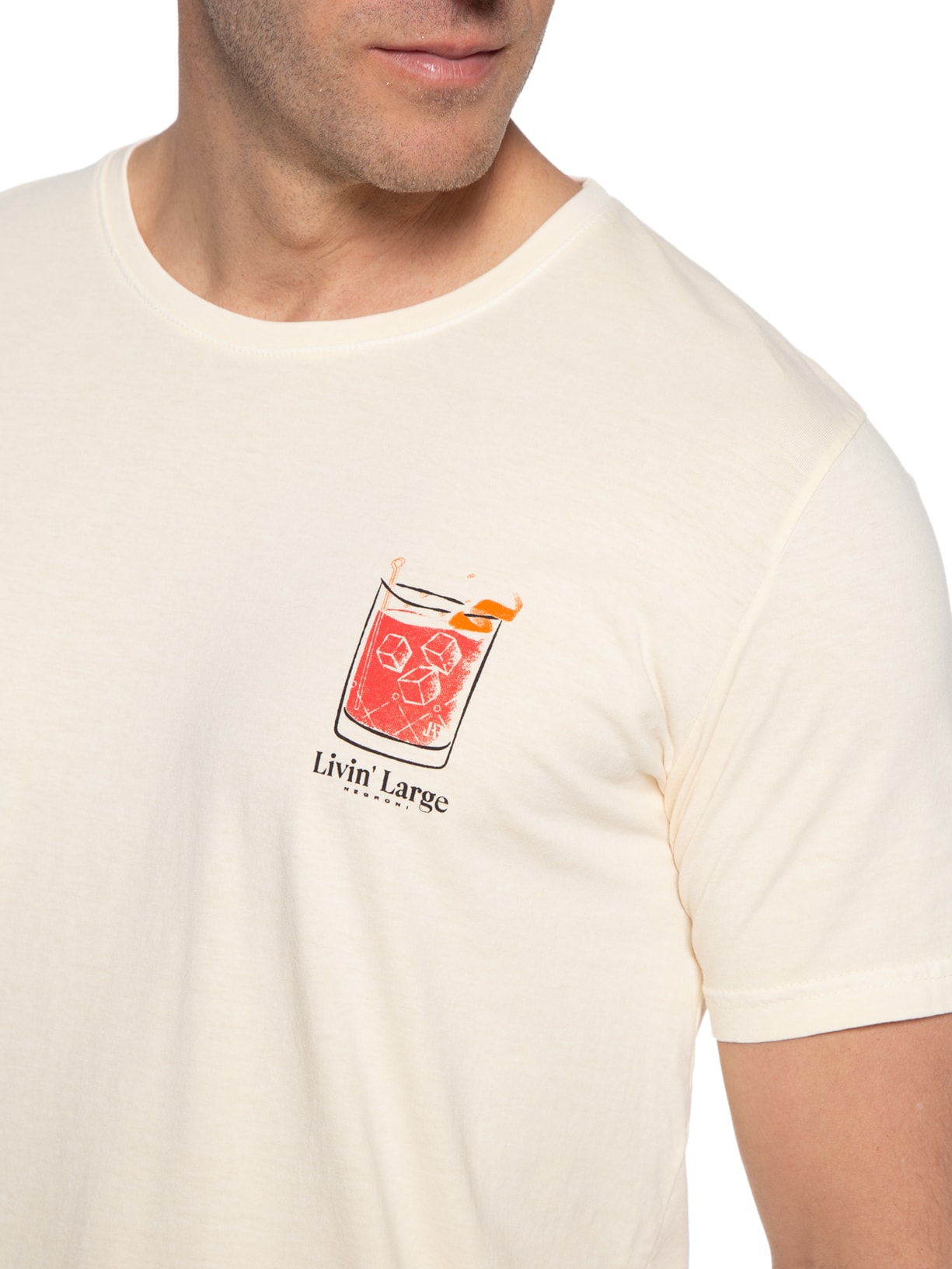 Camiseta Masculina Livin Large Amarelo Jab