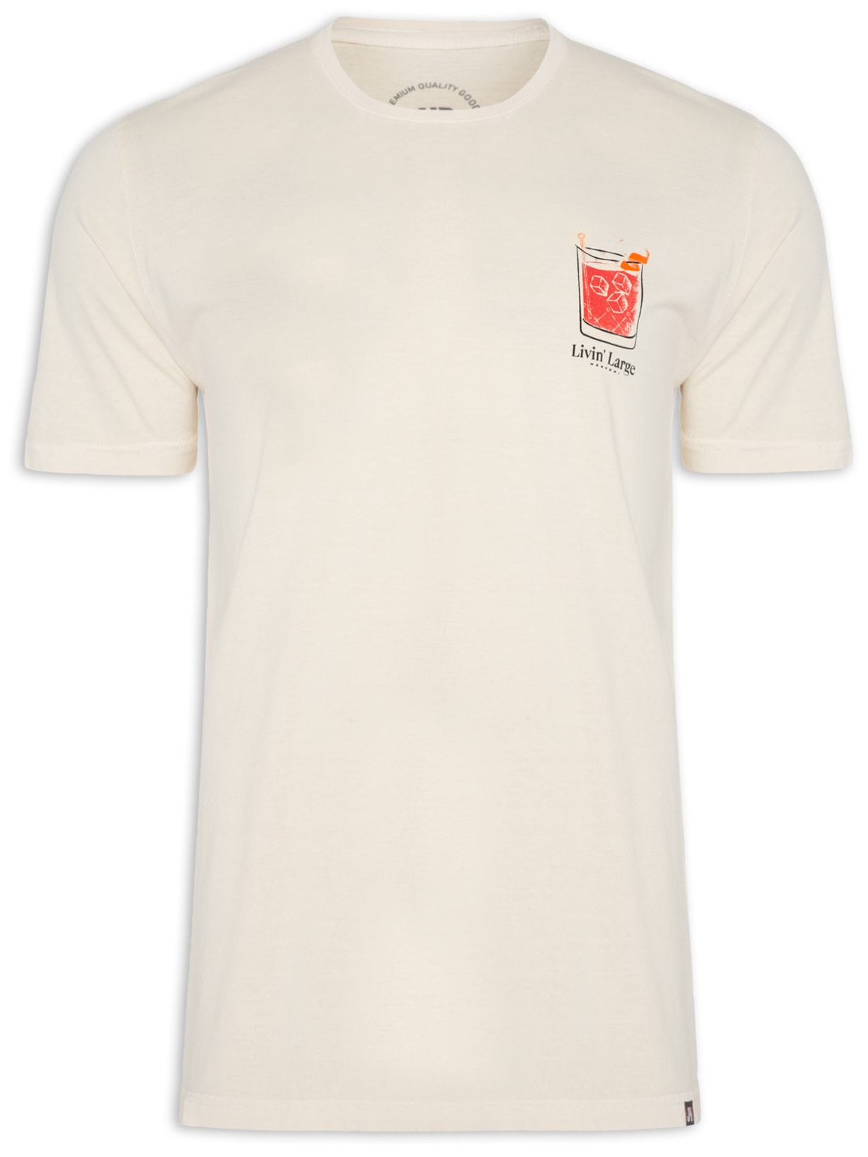 Camiseta Masculina Livin Large Amarelo Jab