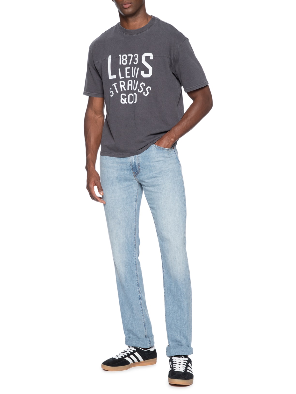 Camiseta Masculina Lockwood Practice Tee Cinza Levi's