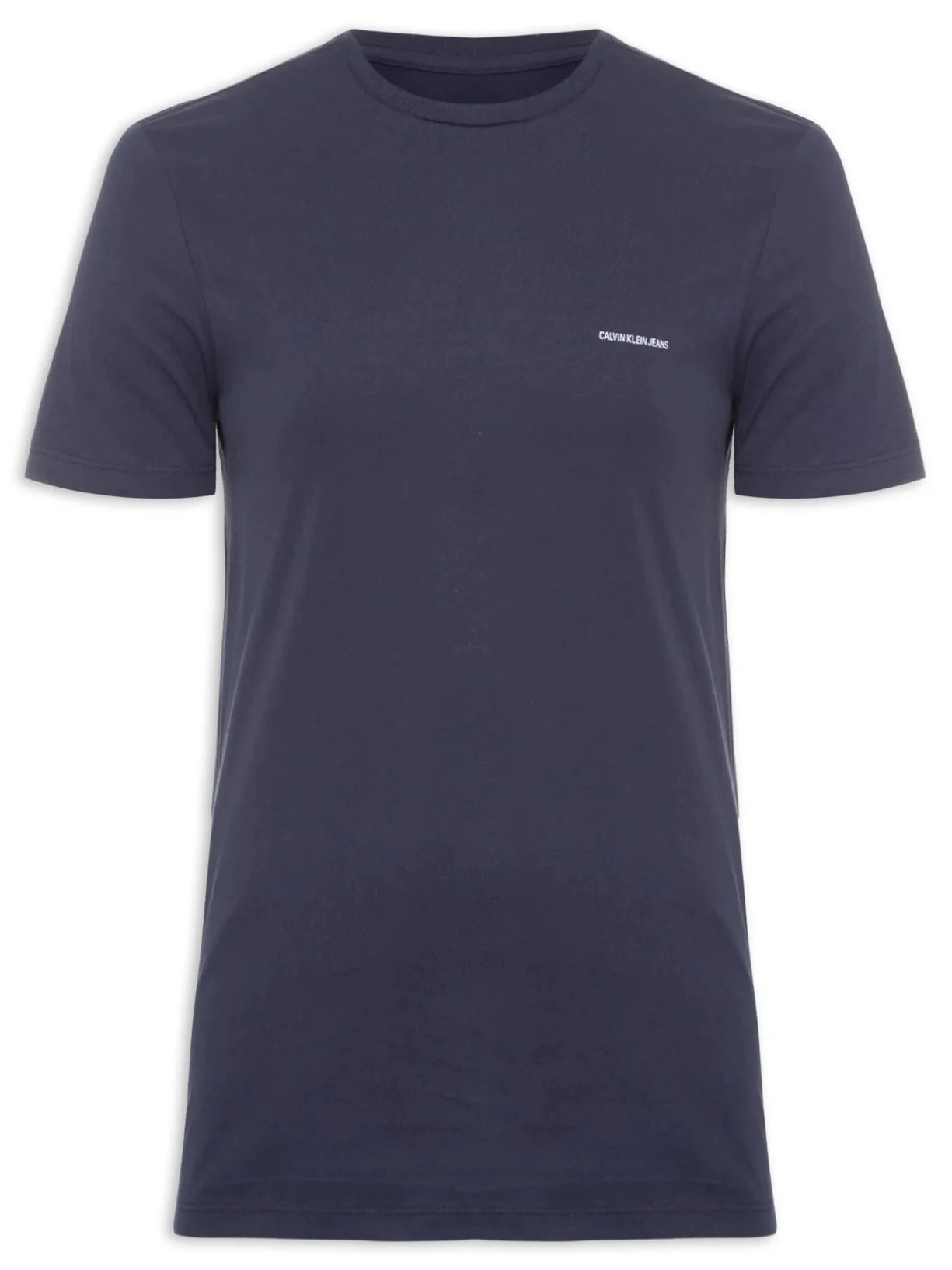 Camiseta Masculina Logo Básico Azul Calvin Klein Jeans