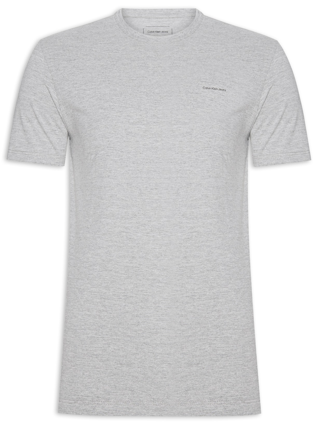 Camiseta Masculina Logo Básico Peito - Cinza