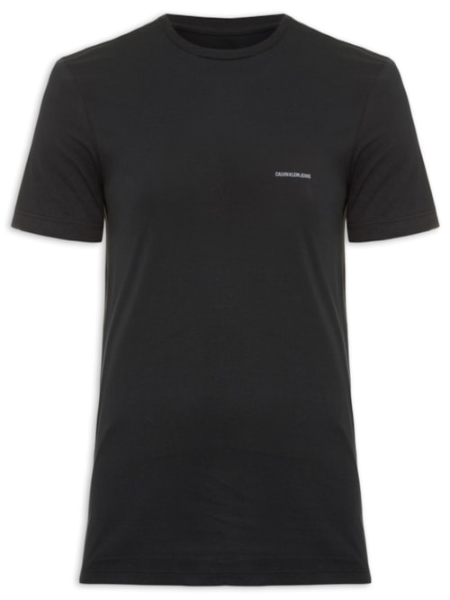 Camiseta Masculina Logo Básico - Preto