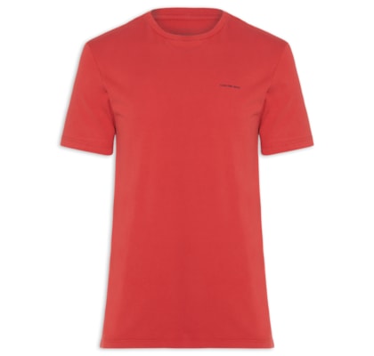 Camiseta Masculina Logo Básico - Vermelho