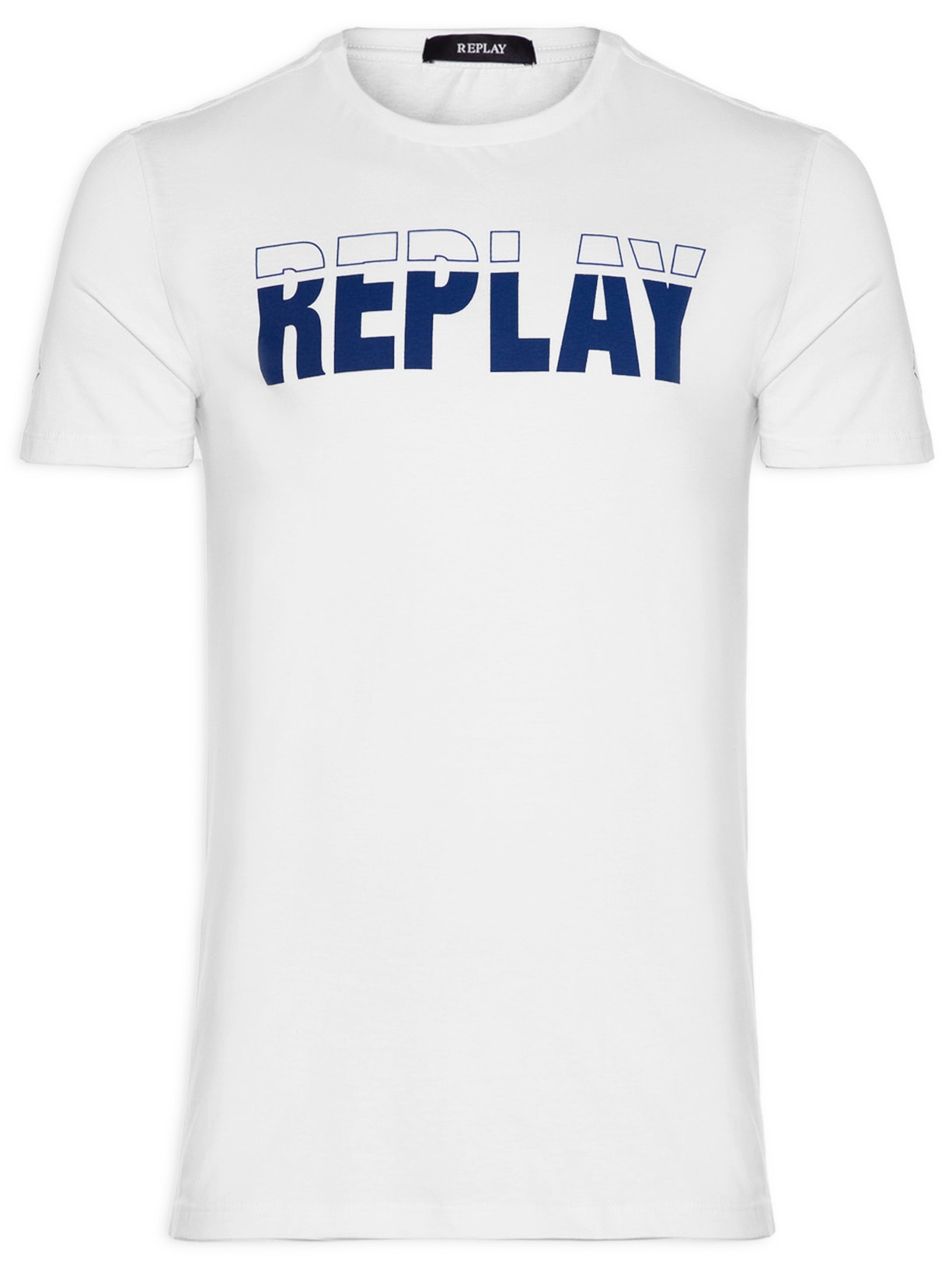 Camiseta Masculina Logo Box - Branco