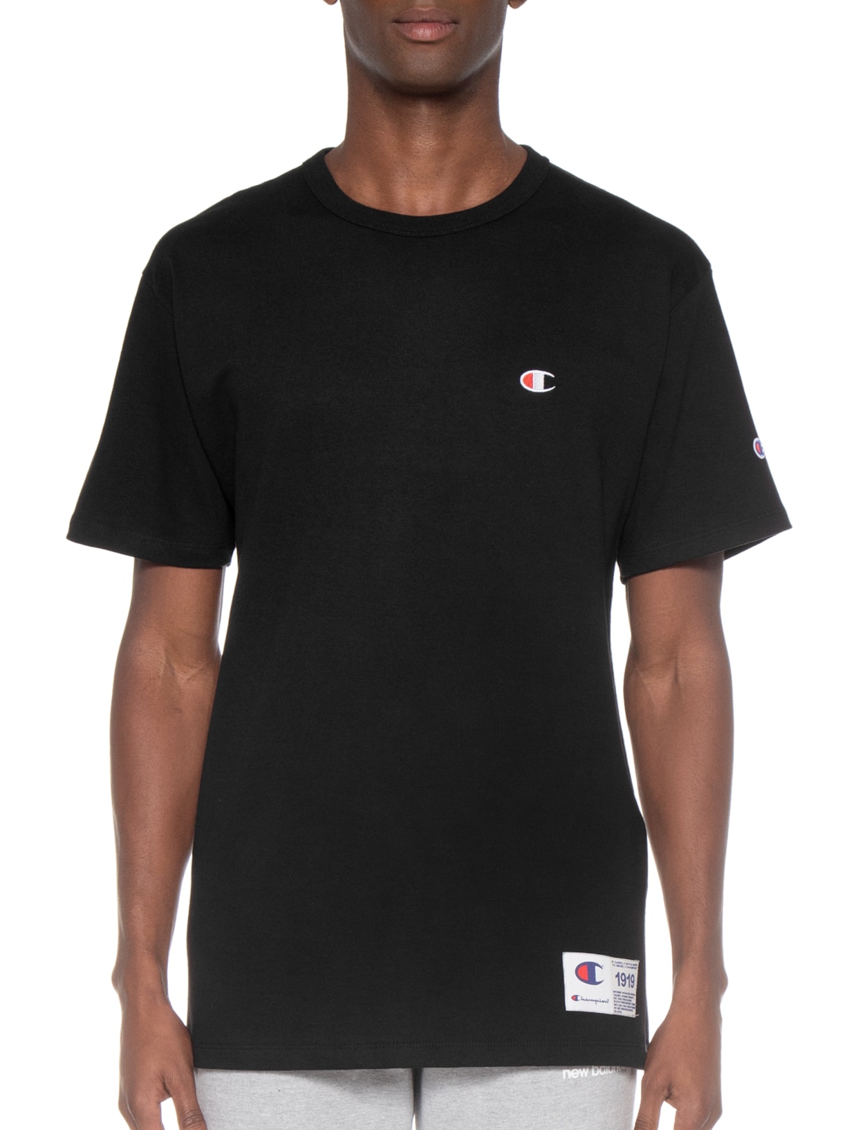 Camiseta Masculina Logo C Embroidery Preto Champion
