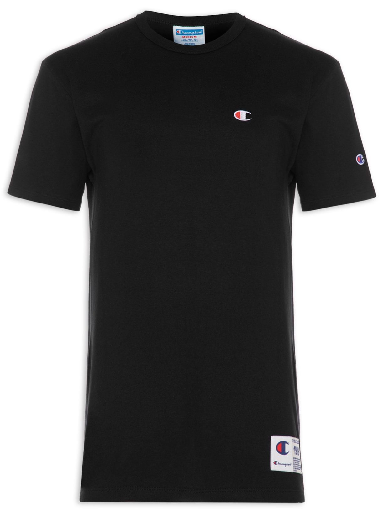 Camiseta Masculina Logo C Embroidery - Preto