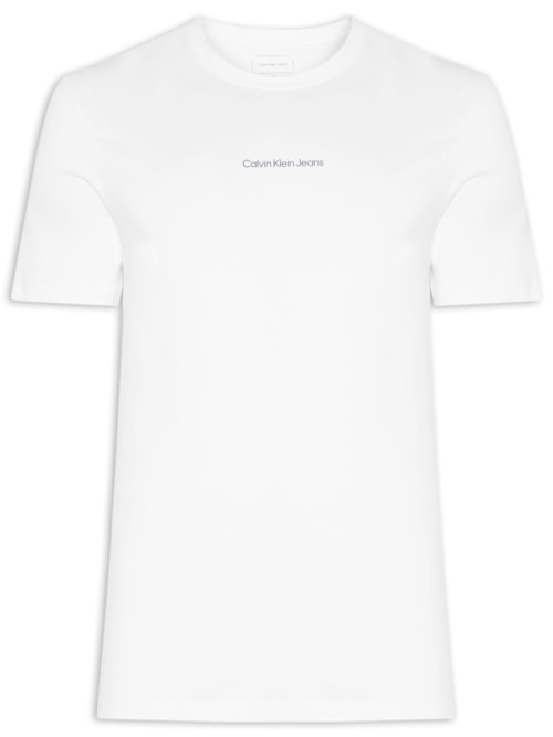 Camiseta Masculina Logo Centralizado - Branco