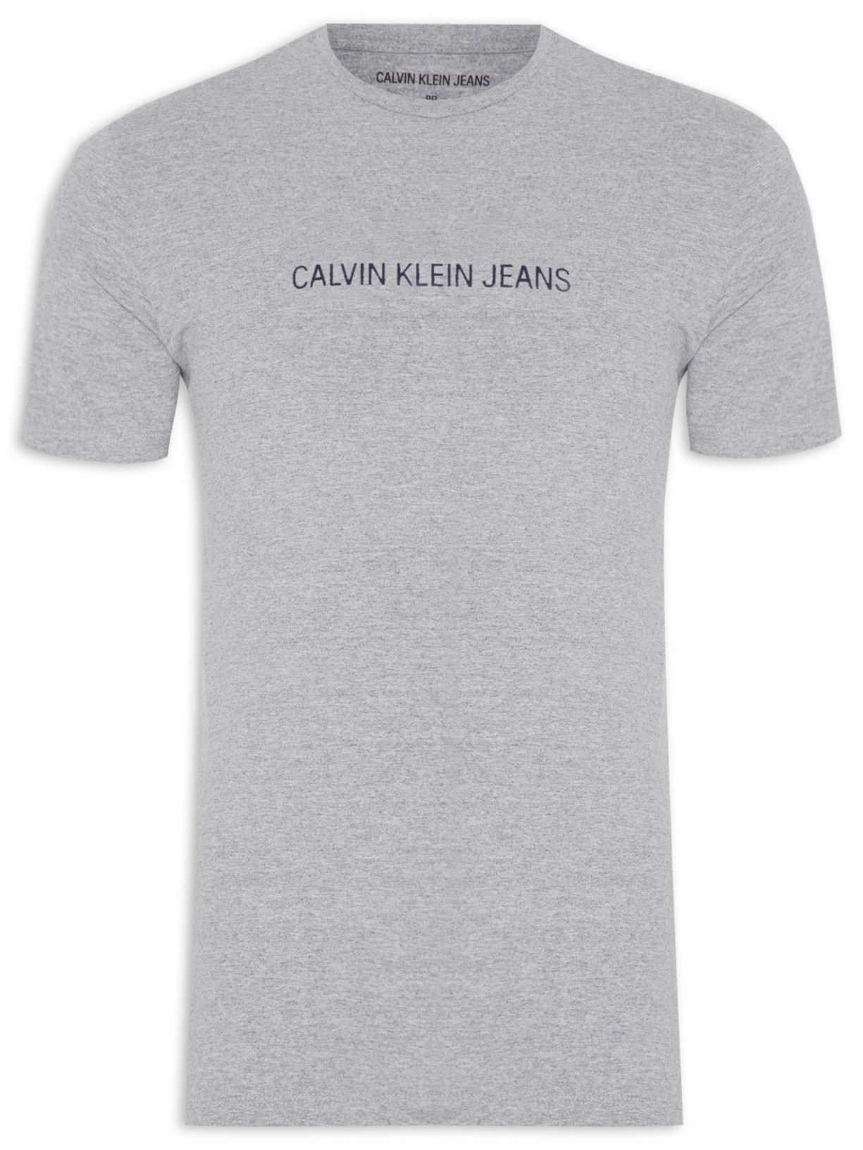 Camiseta Masculina Logo Centralizado - Cinza