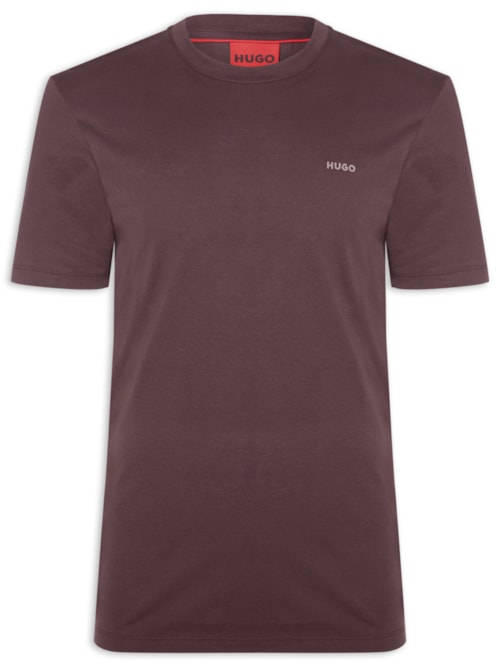 Camiseta Masculina Logo Crew Neck Dero 222 - Marrom