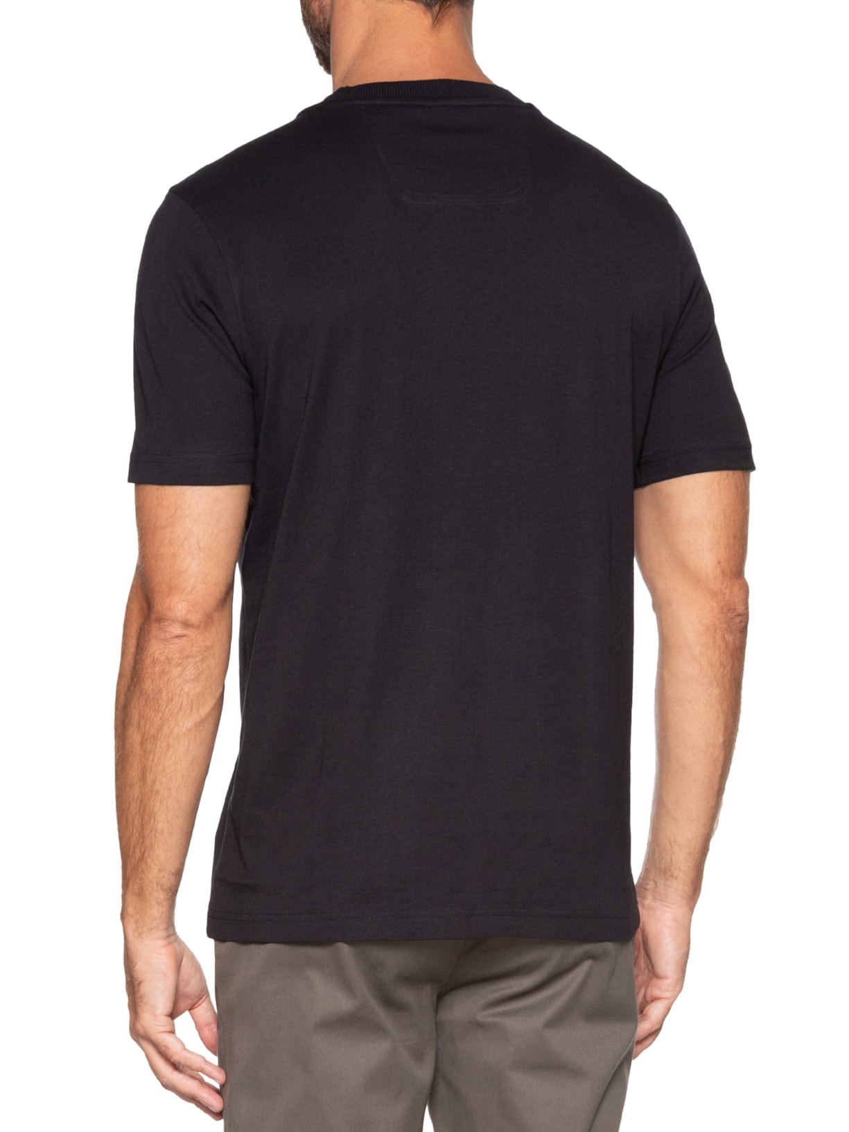 Camiseta Masculina Logo Crew Neck Tee 5 Azul Boss