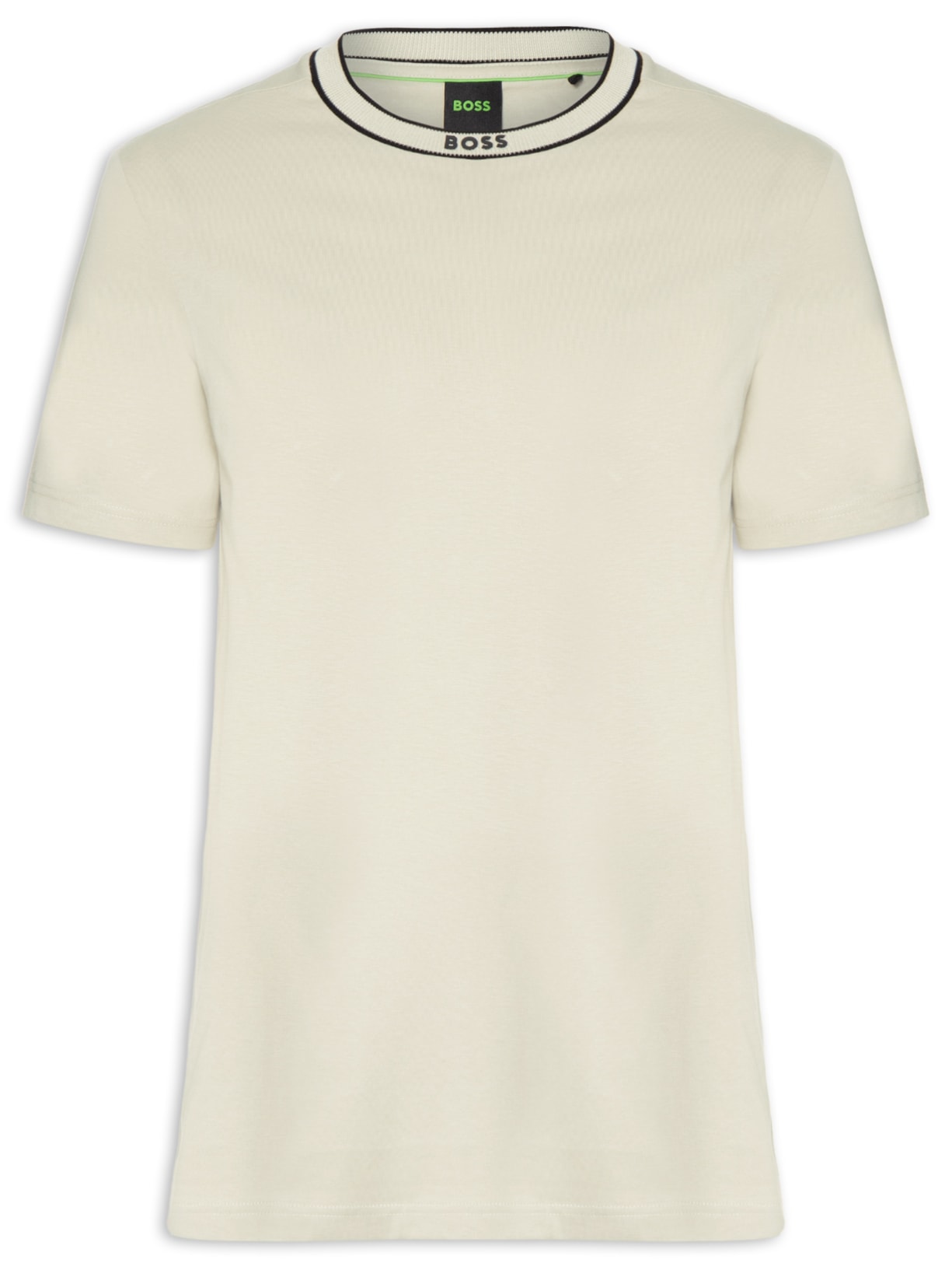 Camiseta Masculina Logo Crew Neck Tee 5 Bege Boss