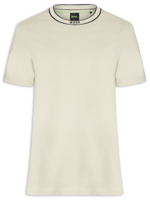 Camiseta Masculina Logo Crew Neck Tee 5 - Bege