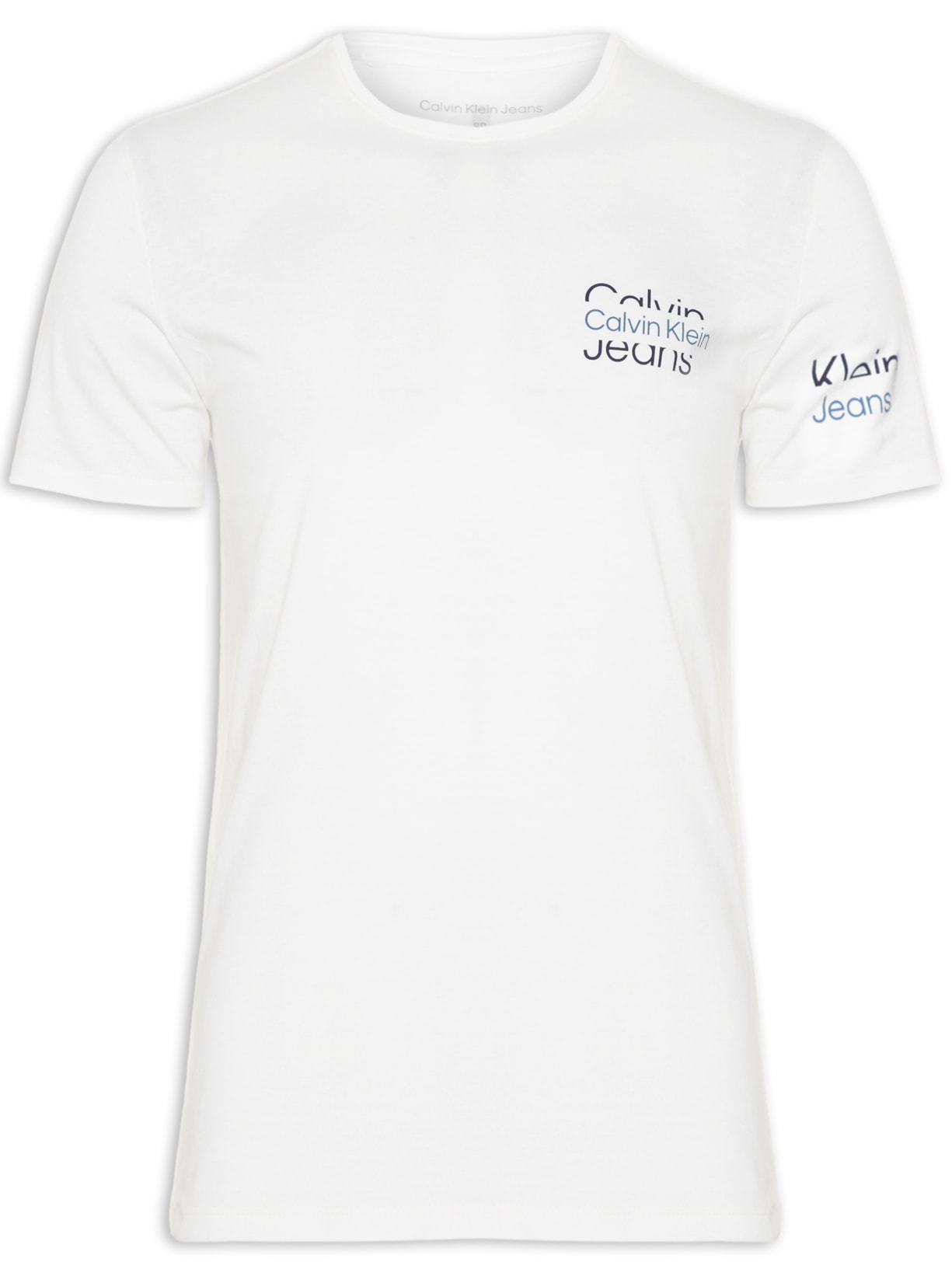 Camiseta Masculina Logo Crop - Branco