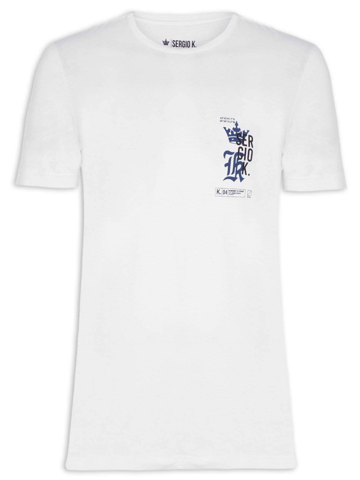 Camiseta Masculina Logo Graphic Peito - Branco