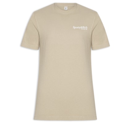 Camiseta Masculina Logo Hwcny - Bege