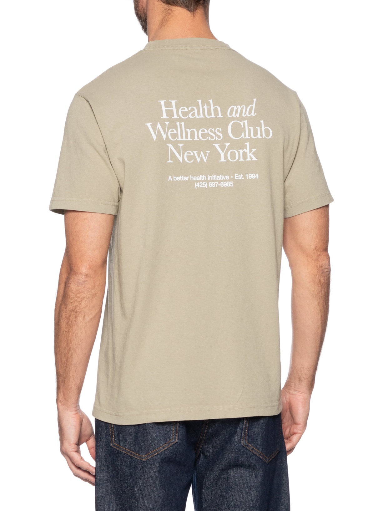 Camiseta Masculina Logo Hwcny Bege Sporty & Rich