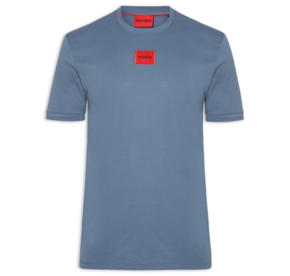 Camiseta Masculina Logo - Label Crew Neck Diragolino - Azul