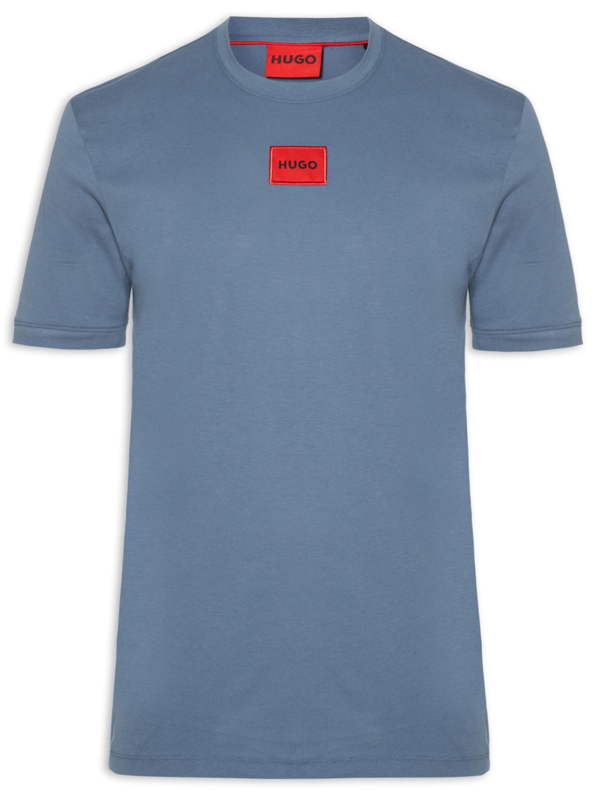 Camiseta Masculina Logo-Label Crew Neck Diragolino - Azul