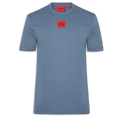 Camiseta Masculina Logo - Label Crew Neck Diragolino - Azul