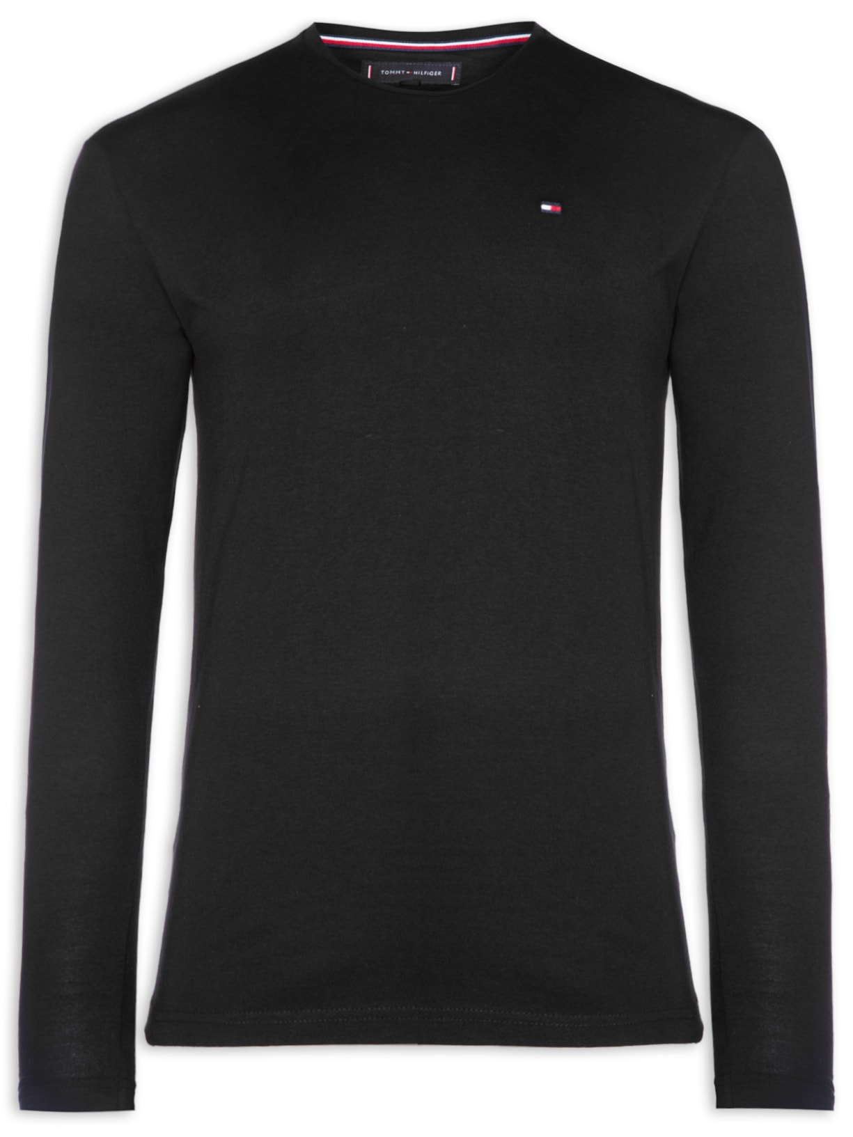 Camiseta Masculina Logo Long Sleeve Tee - Preto