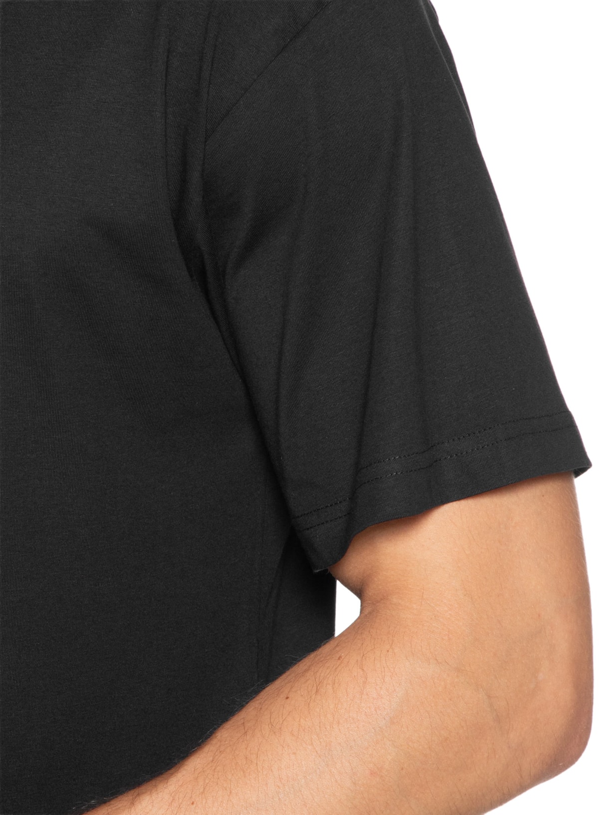 Camiseta Masculina Logo Metal Placket Preto Versace Jeans Couture