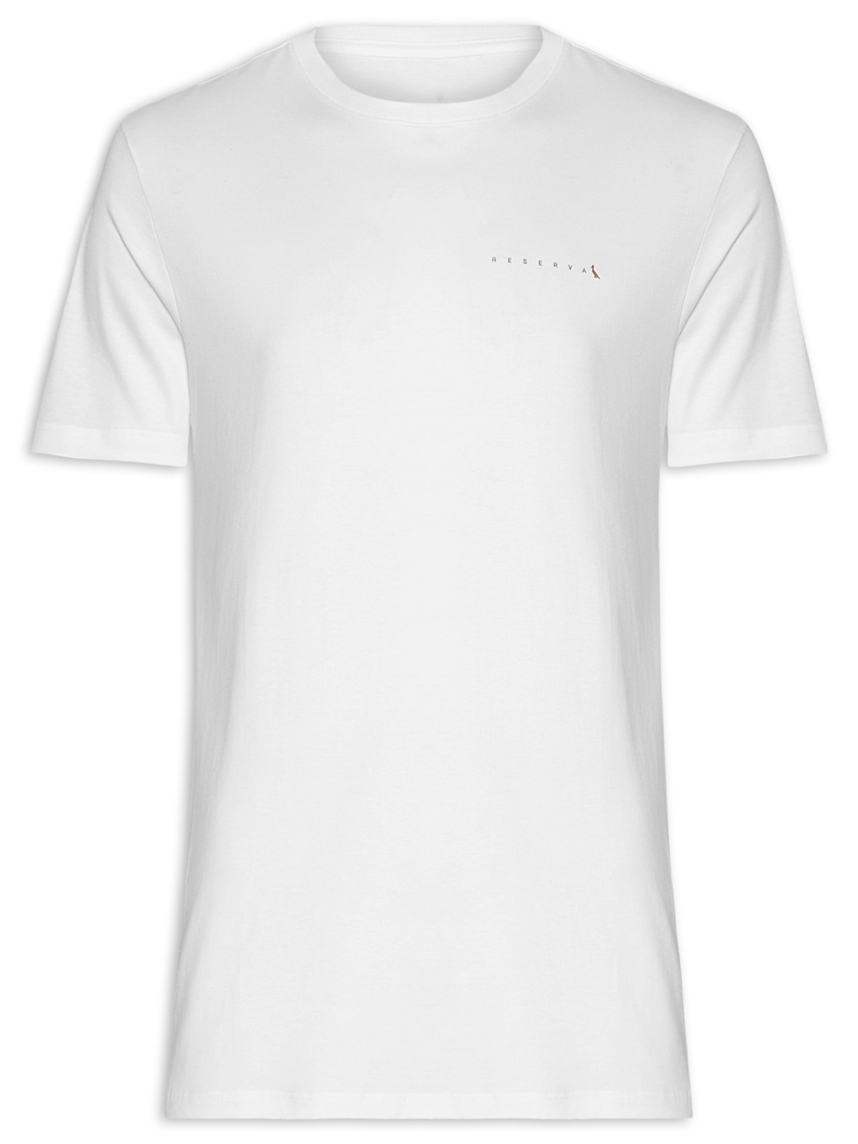 Camiseta Masculina Logo Minimal Gold - Branco