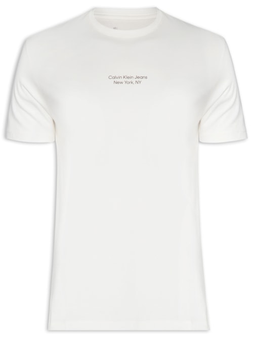 Camiseta Masculina Logo NY – Branco
