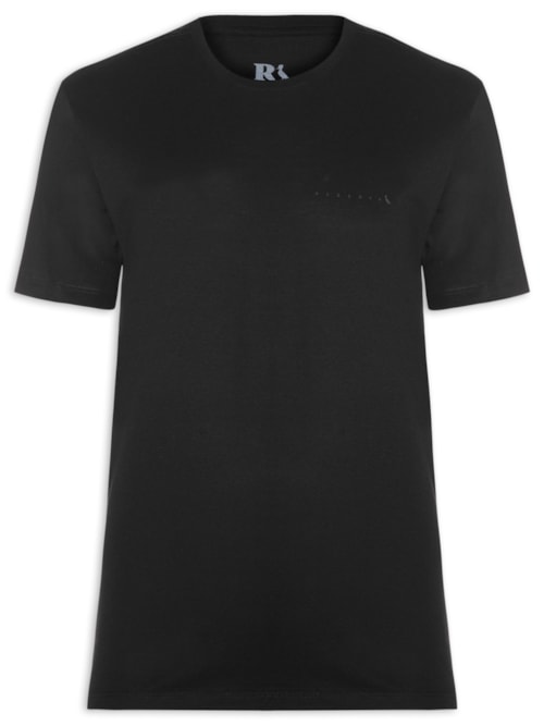 Camiseta Masculina Logo Preto - Preto