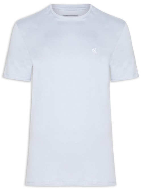 Camiseta Masculina Logo Serif Font - Azul