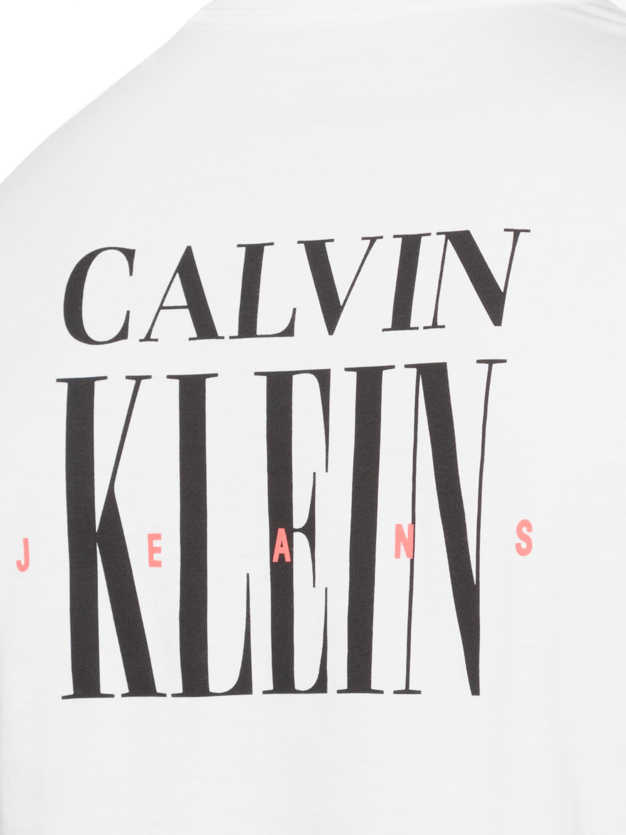 Camiseta Masculina Logo Serif Font Branco Calvin Klein Jeans