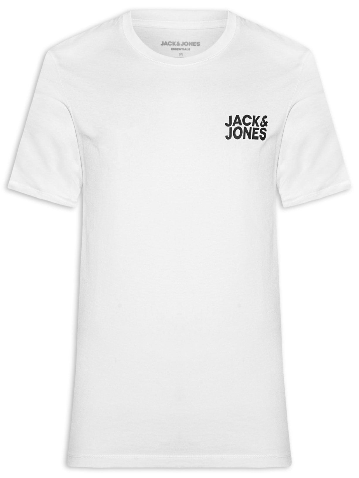 Camiseta Masculina Logo Slim Fit Em Algodão - Off White