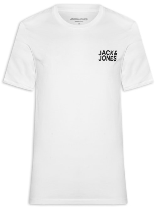 Camiseta Masculina Logo Slim Fit Em Algodão - Off White