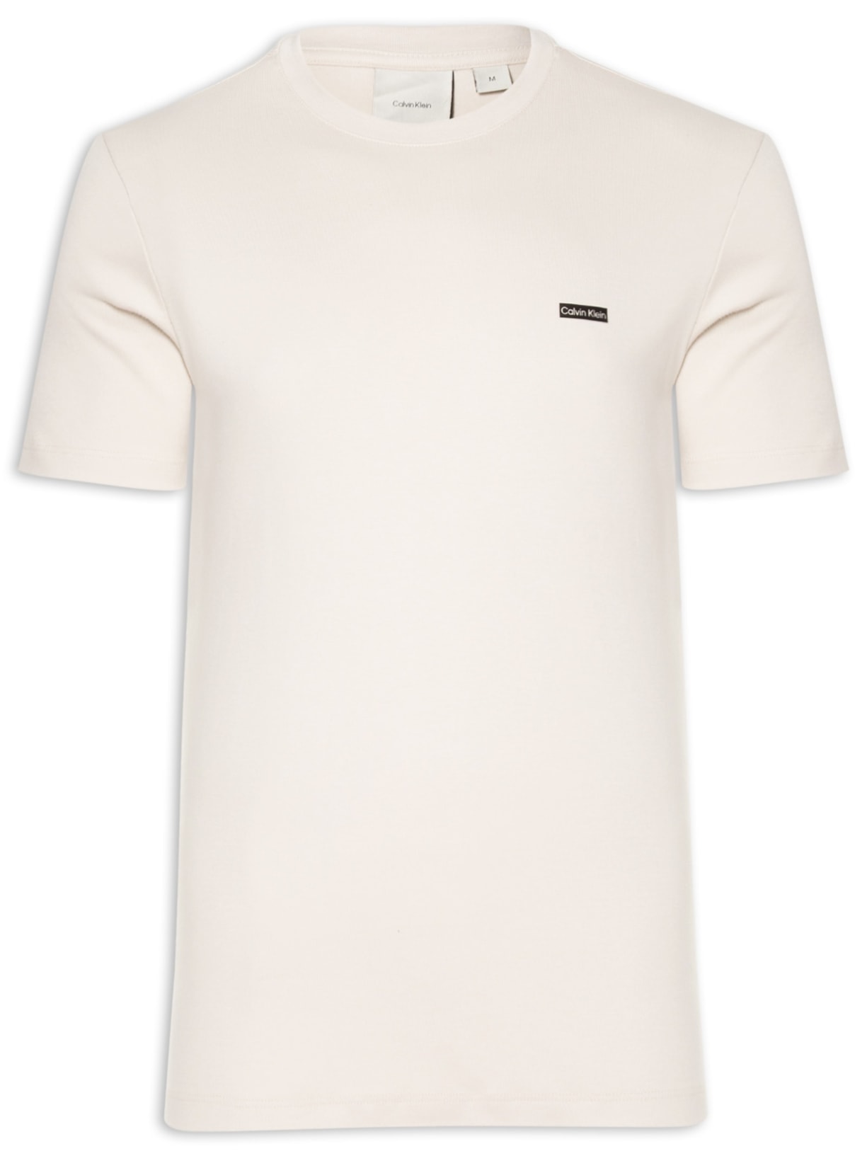 Camiseta Masculina Logo Suedine - Bege