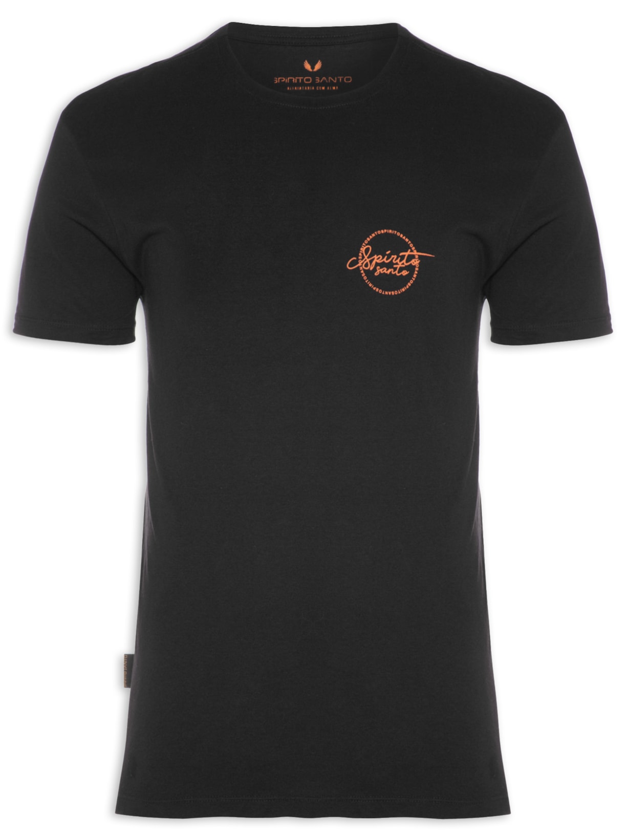 Camiseta Masculina Logo Vintage Orang - Preto