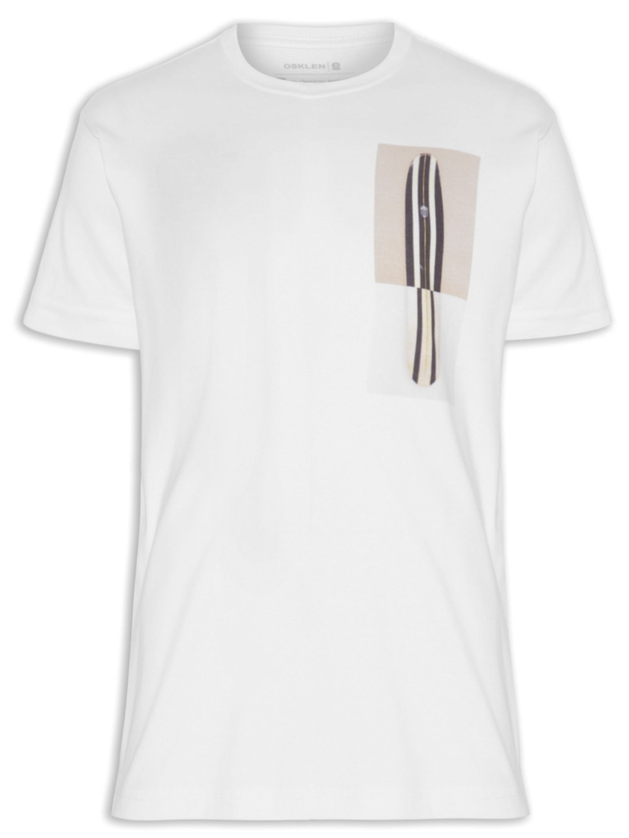 Camiseta Masculina Long Duplo - Branco