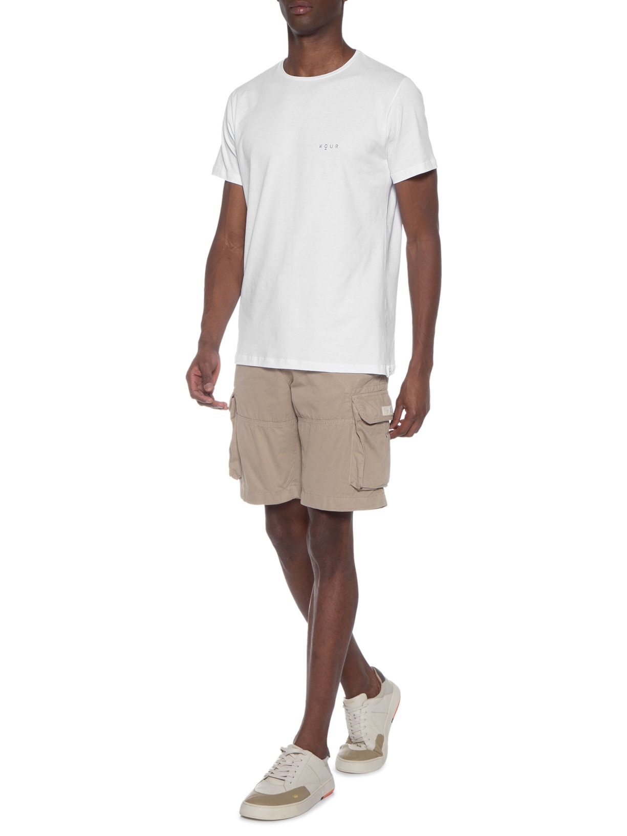 Camiseta Masculina Longboard Branco Kour