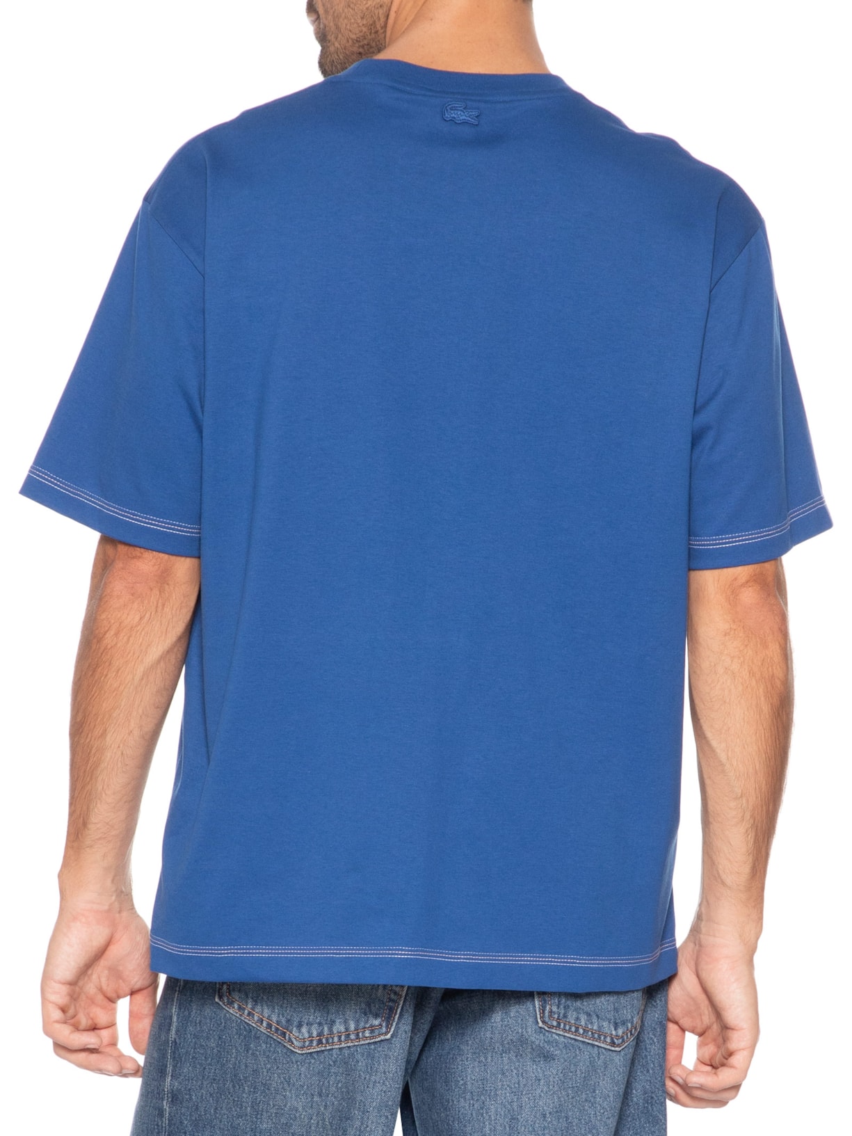 Camiseta Masculina Loose Fit 1933 Azul Lacoste