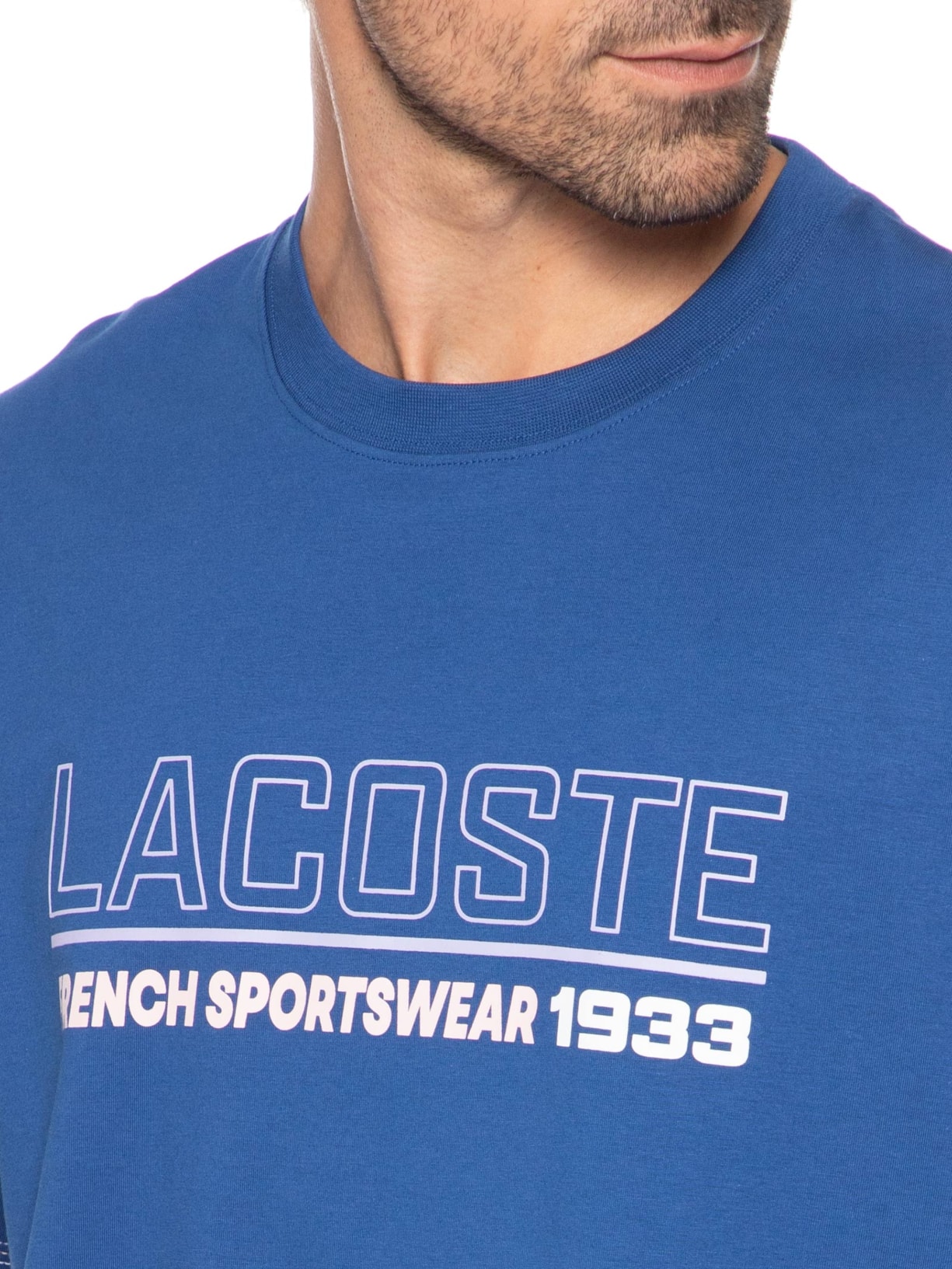 Camiseta Masculina Loose Fit 1933 Azul Lacoste