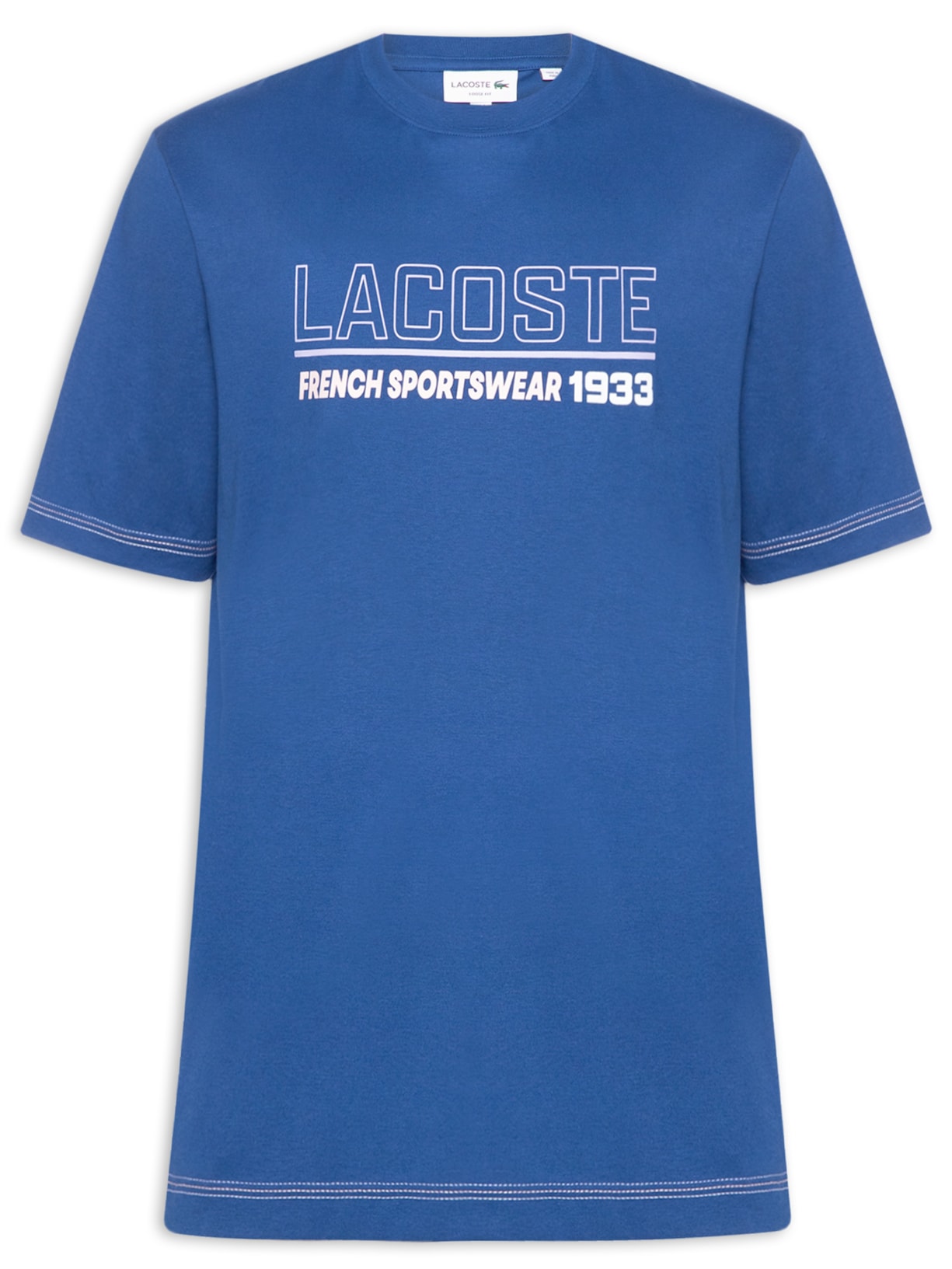 Camiseta Masculina Loose Fit 1933 Azul Lacoste