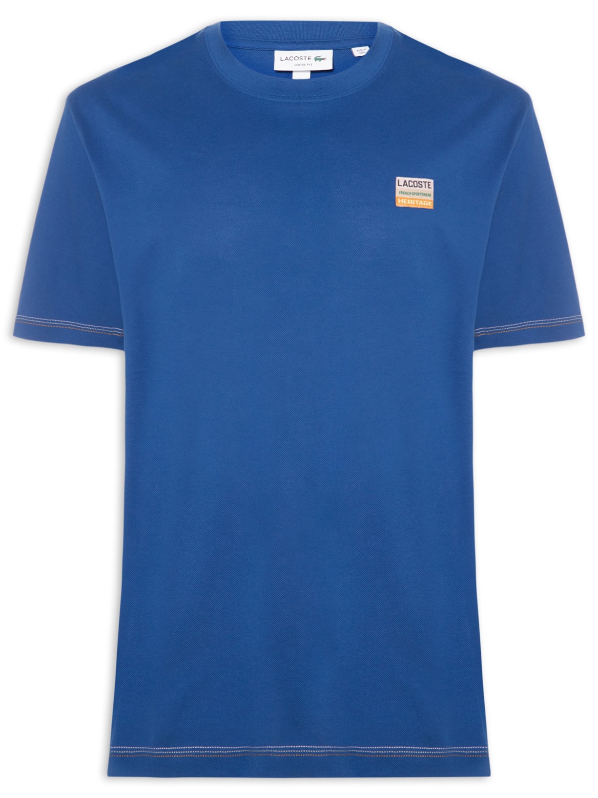 Camiseta Masculina Loose Fit 1933 – Azul Lacoste