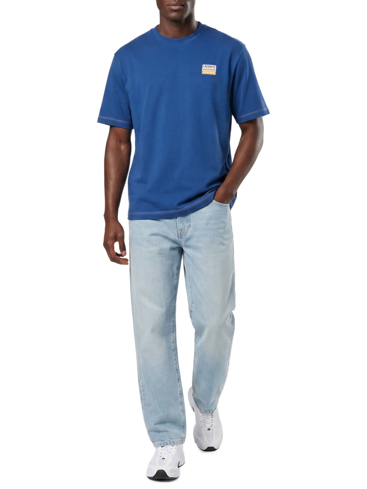 Camiseta Masculina Loose Fit 1933 – Azul Lacoste