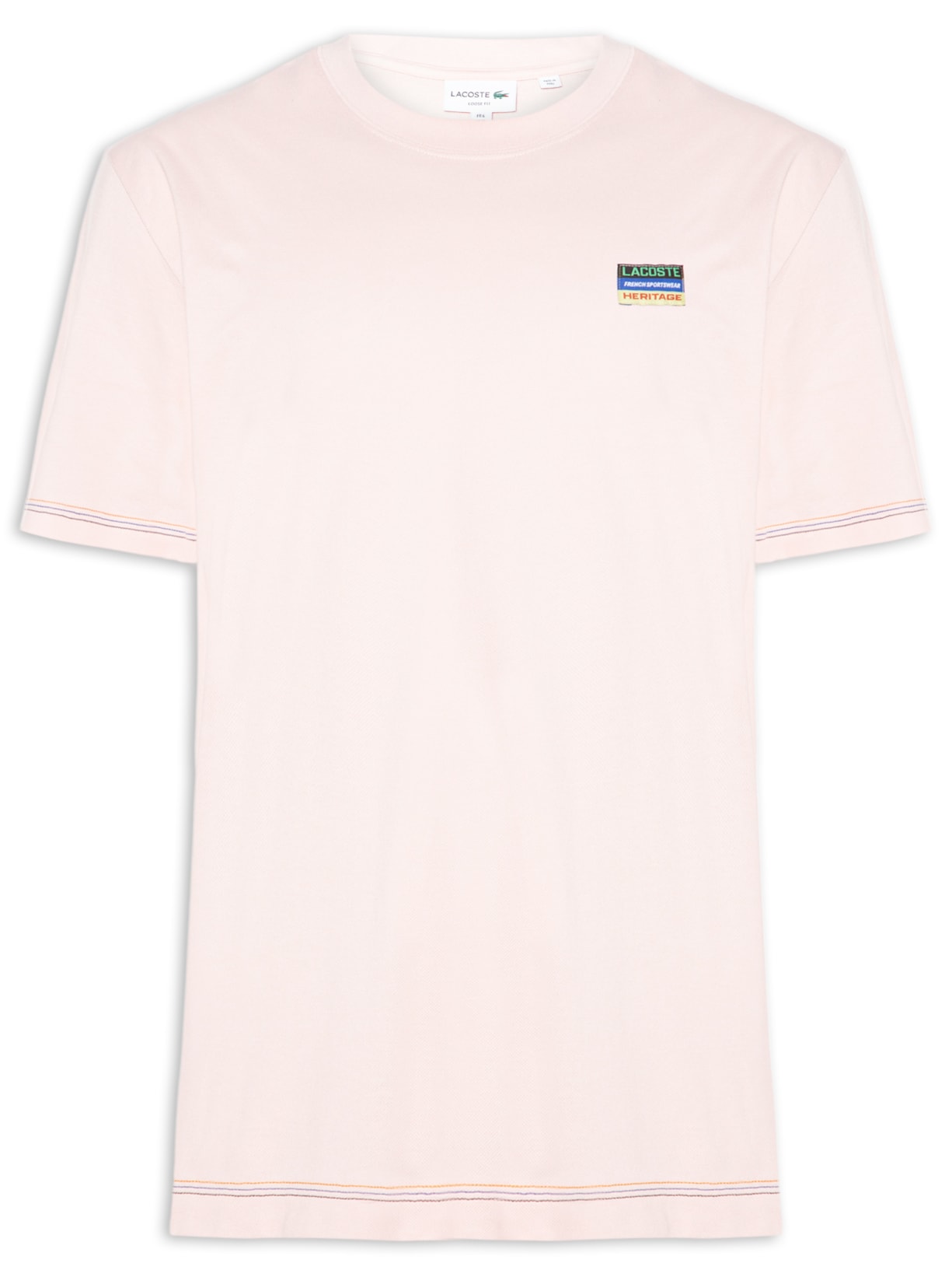 Camiseta Masculina Loose Fit 1933 – Rosa Lacoste