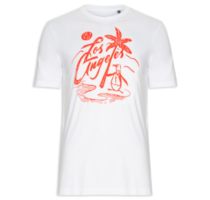 Camiseta Masculina Los Angeles - Branco