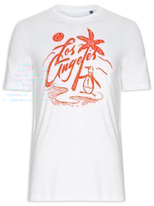 Camiseta Masculina Los Angeles - Branco