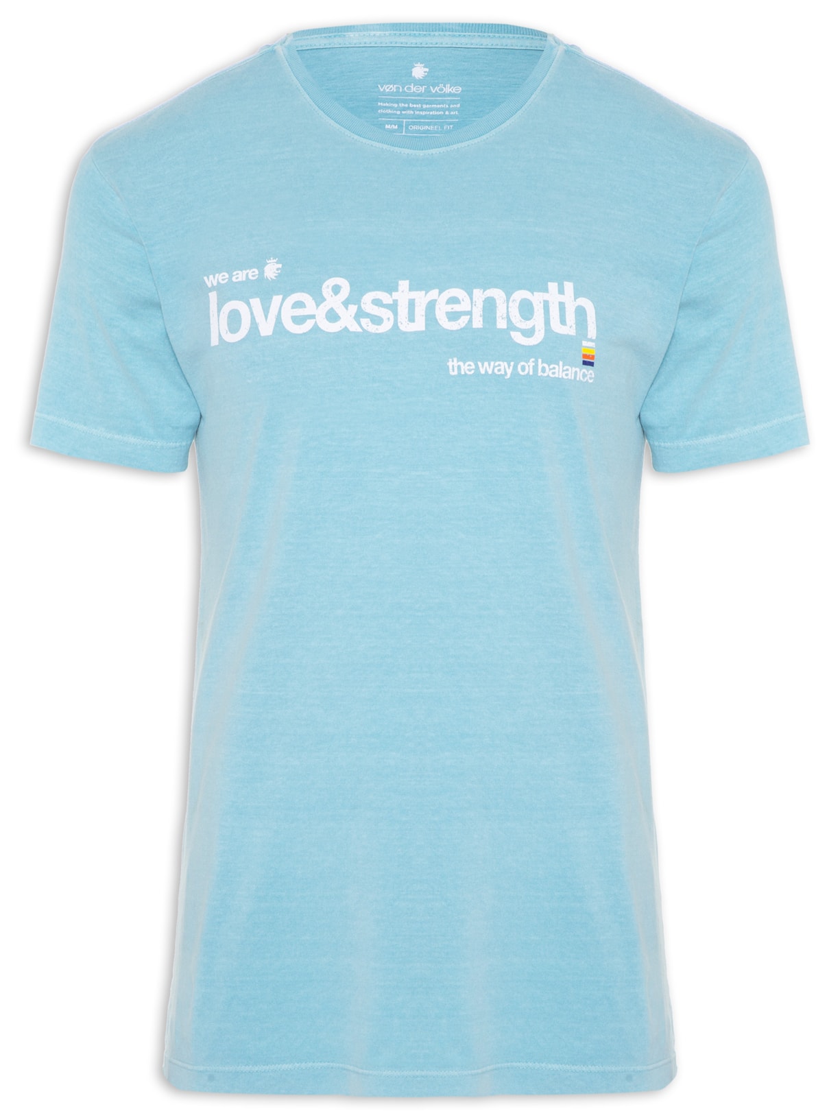 Camiseta Masculina Love Strength - Azul